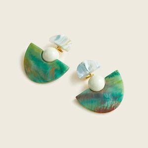 Made-in-Italy half-circle drop earrings